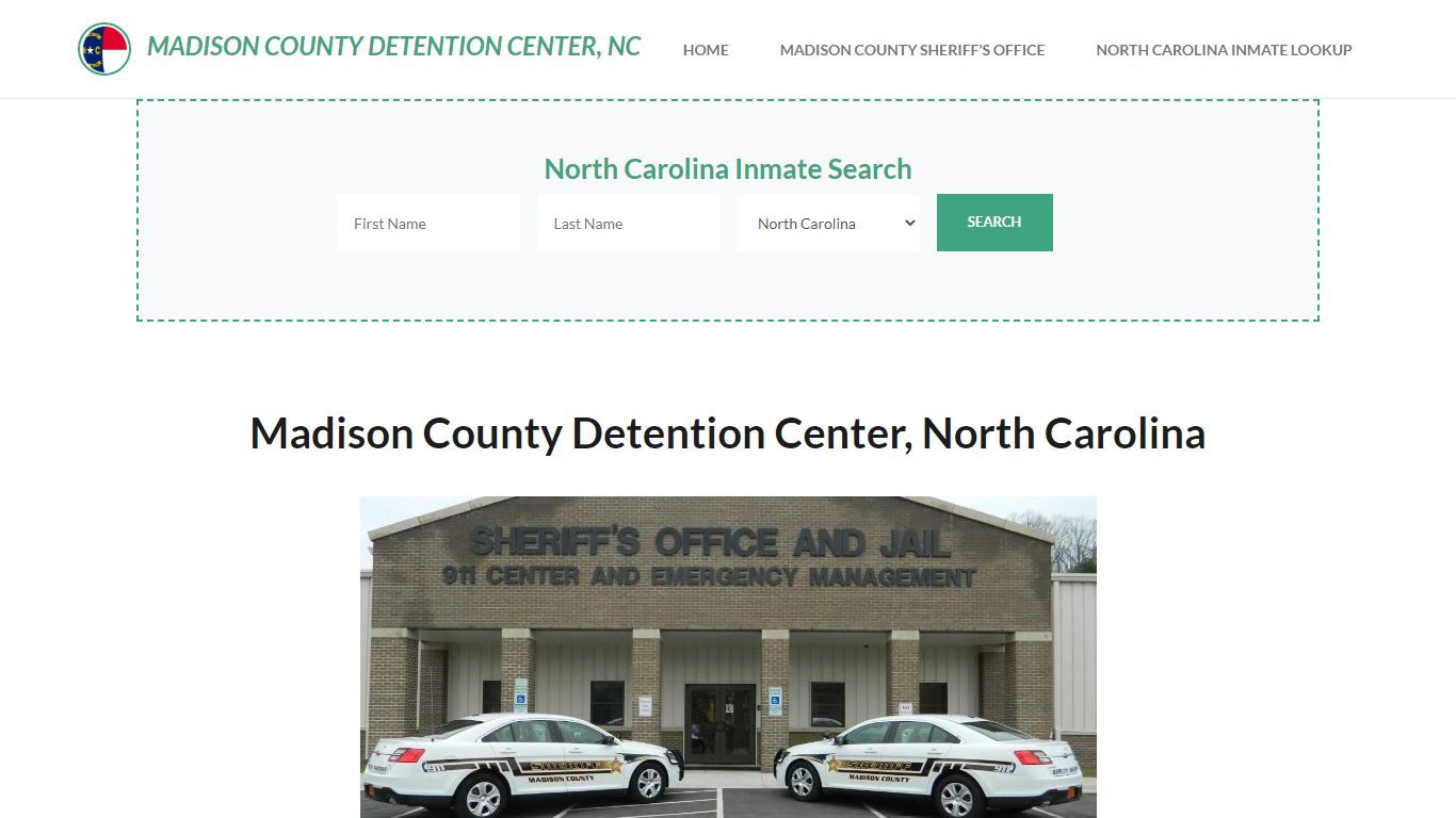 Madison County Detention Center, NC Inmate Roster ...