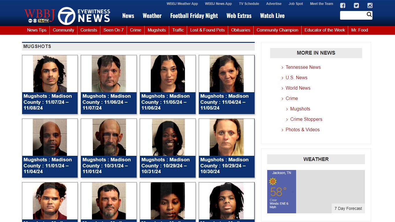 Mugshots - WBBJ-TV